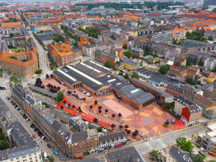 Dronefoto af Nørrebro